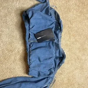 Fashion Nova Tops Fashion Nova Off Shoulder Denim Top Poshmark